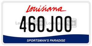 460JOO  license plate in LA