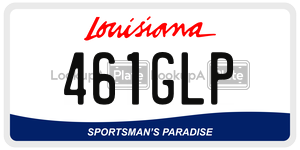 461GLP  license plate in LA