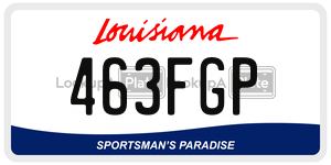 463FGP  license plate in LA