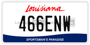 466ENW  license plate in LA