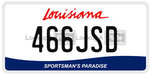 466JSD  license plate in LA