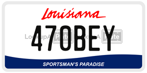 470BEY  license plate in LA