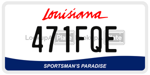 471FQE  license plate in LA