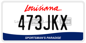 473JKX  license plate in LA