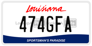 474GFA  license plate in LA
