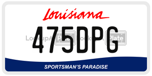 475DPG  license plate in LA