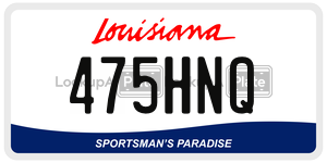 475HNQ  license plate in LA