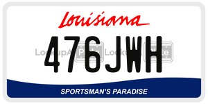 476JWH  license plate in LA