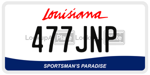 477JNP  license plate in LA
