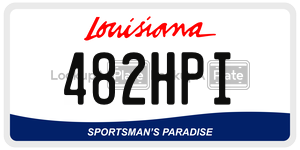482HPI  license plate in LA