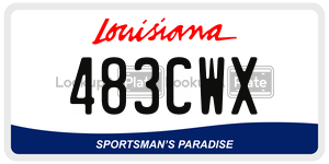 483CWX  license plate in LA