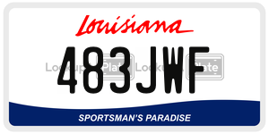 483JWF  license plate in LA