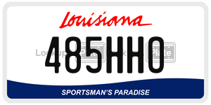 485HHO  license plate in LA