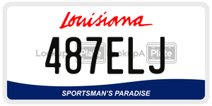 487ELJ  license plate in LA