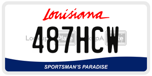 487HCW license plate in Louisiana