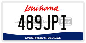 489JPI  license plate in LA