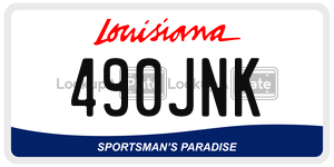 490JNK  license plate in LA