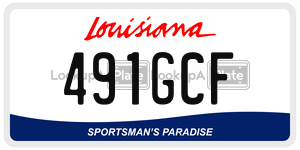 491GCF  license plate in LA