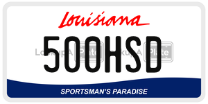 500HSD  license plate in LA