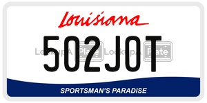 502JOT  license plate in LA