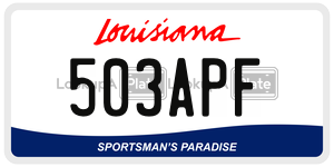 503APF  license plate in LA
