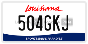504GKJ  license plate in LA