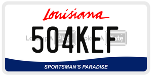 504KEF  license plate in LA