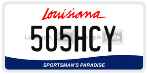 505HCY  license plate in LA
