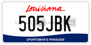 505JBK  license plate in LA