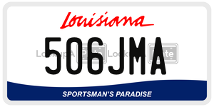 506JMA  license plate in LA