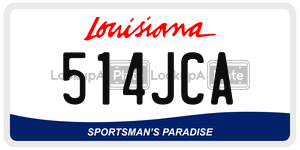 514JCA  license plate in LA
