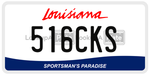 516CKS license plate in Louisiana