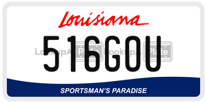 516GOU  license plate in LA