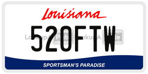 520FTW  license plate in LA