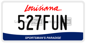 527FUN  license plate in LA