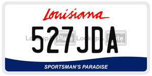 527JDA  license plate in LA