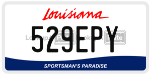 529EPY  license plate in LA