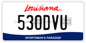 530DVU  license plate in LA
