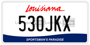 530JKX  license plate in LA