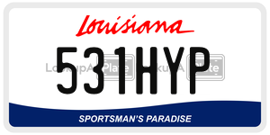 531HYP  license plate in LA