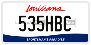 535HBC  license plate in LA