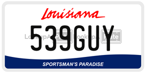 539GUY  license plate in LA