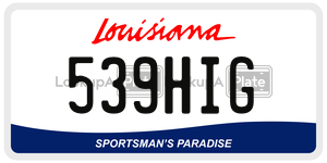 539HIG  license plate in LA