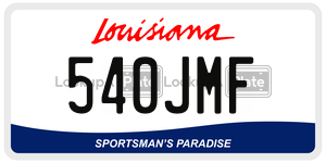 540JMF  license plate in LA