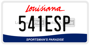 541ESP  license plate in LA