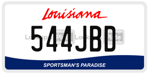 544JBD  license plate in LA