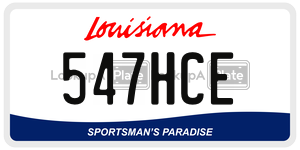 547HCE  license plate in LA
