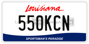 550KCN  license plate in LA
