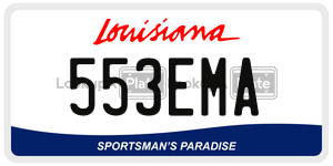 553EMA  license plate in LA