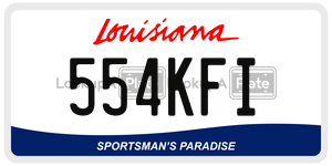554KFI  license plate in LA